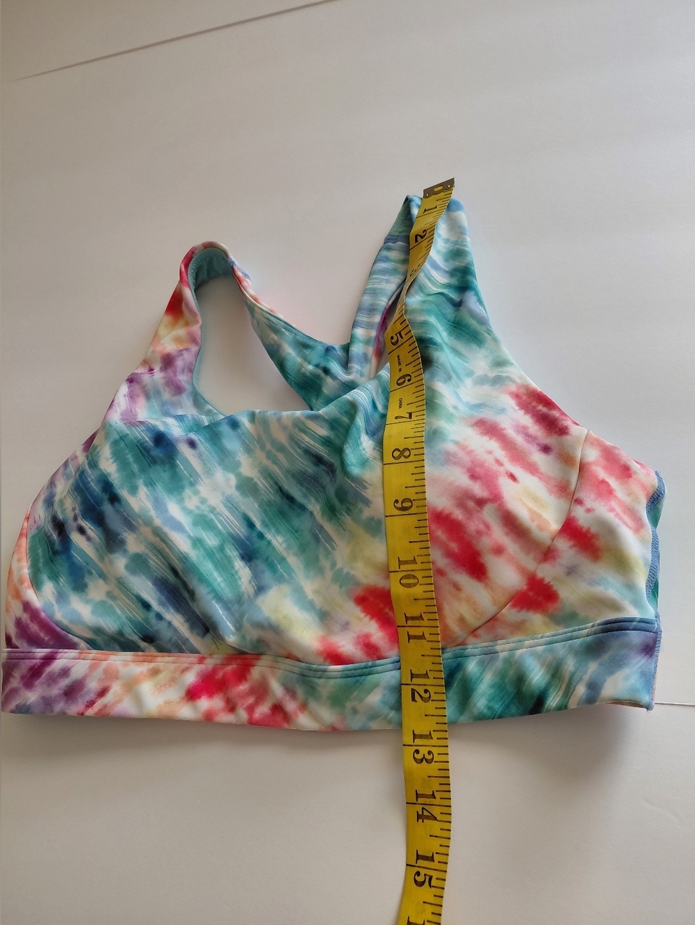 Athleta-Women's M Multicolor Tie-Dye Scoop Tank Hiking,Active Wear Swim - Picture 7 of 10
